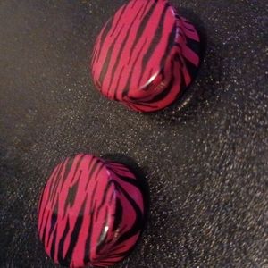 Zebra Print Double Flare Plugs
